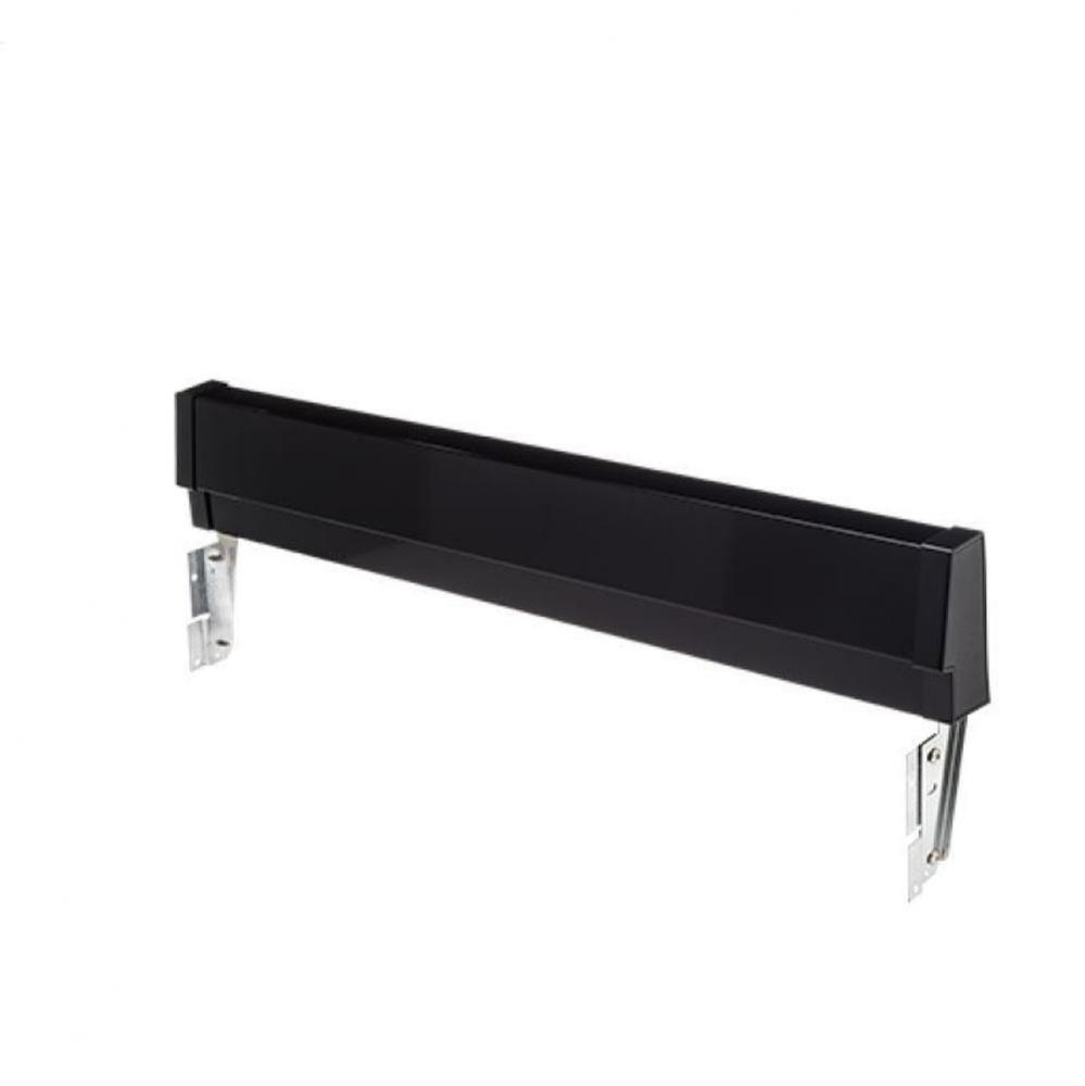 Black Slide-In or Drop-In Range Adjustable Metal Backguard