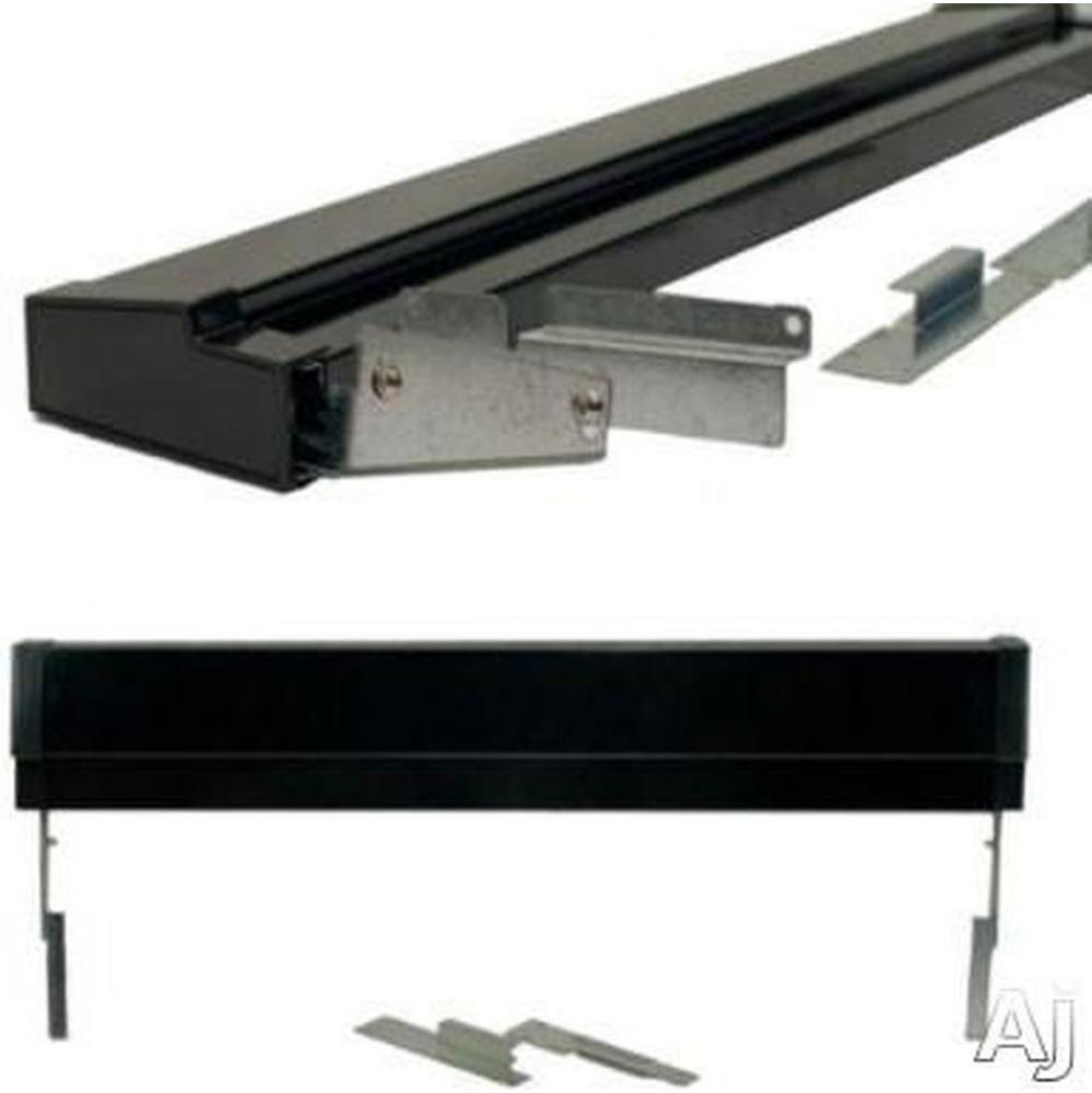 Black Slide-In Range Adjustable Metal Backguard