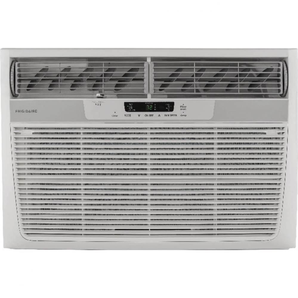25,000 BTU Window-Mounted Room Air Conditioner with Supplemental Heat