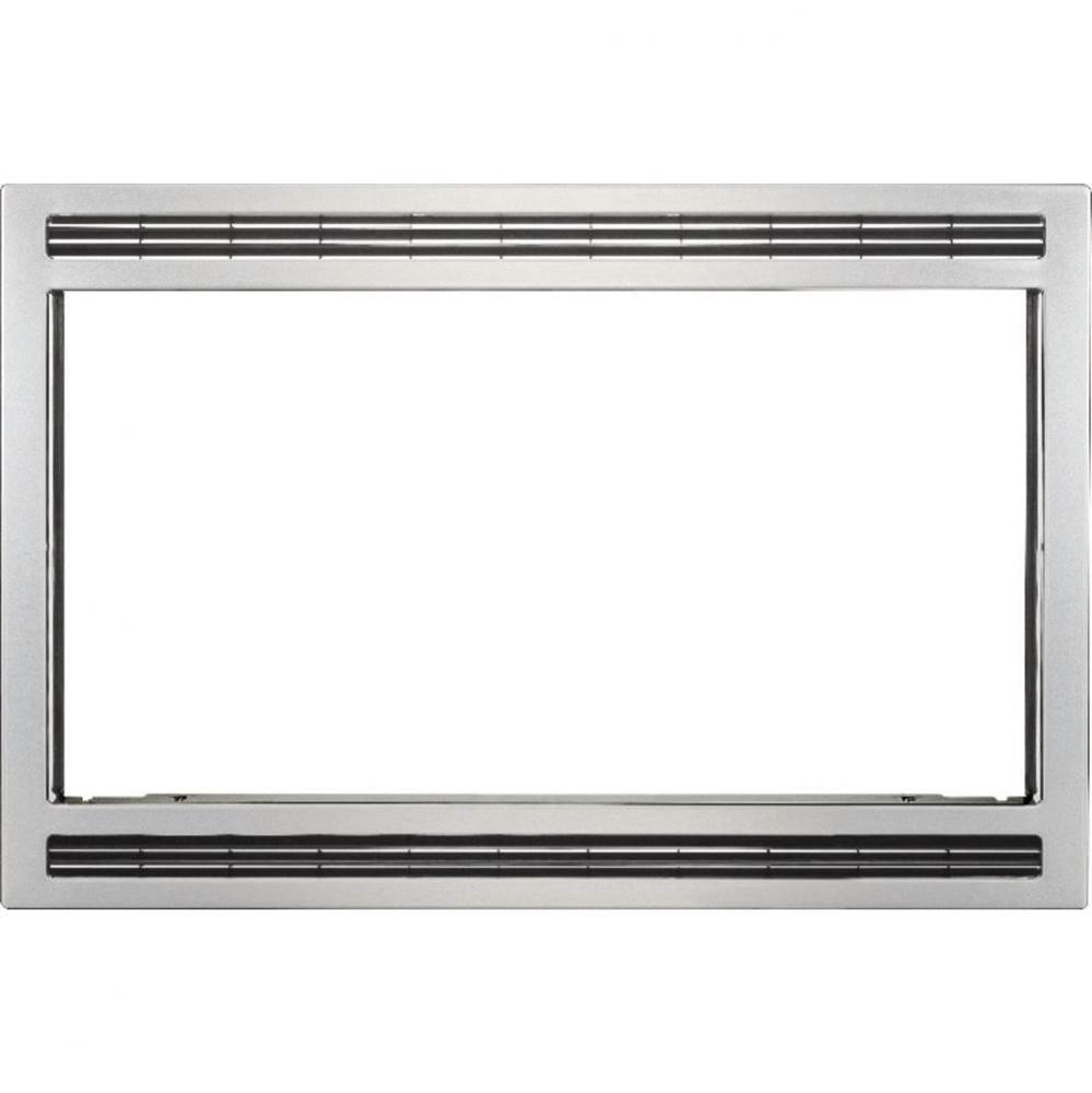 Black/Stainless 27'' Microwave Trim