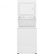 Frigidaire FLCE7523AW - Electric Long Vent Stacked Laundry Center - 3.9 Cu. Ft Washer and 5.5 Cu. Ft. Dryer