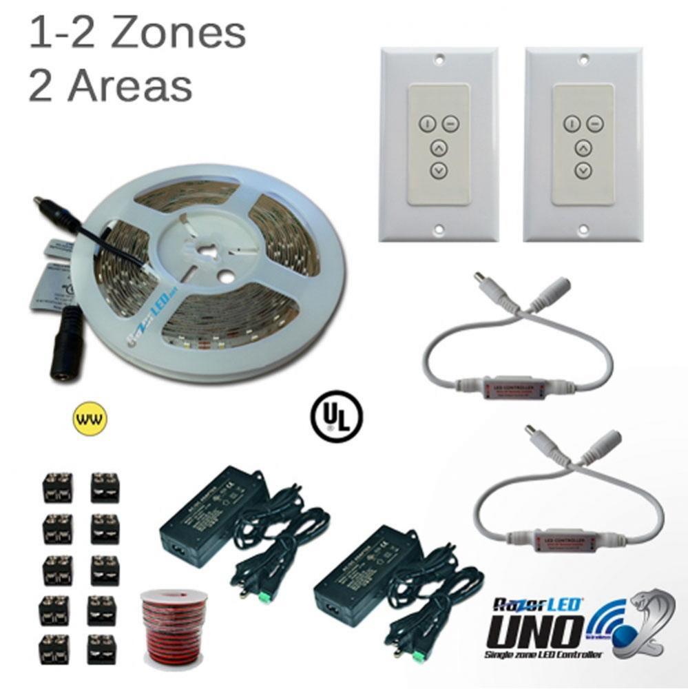 Vivid Uno 2 Area 2 Zone Led Strip Light Kit 16