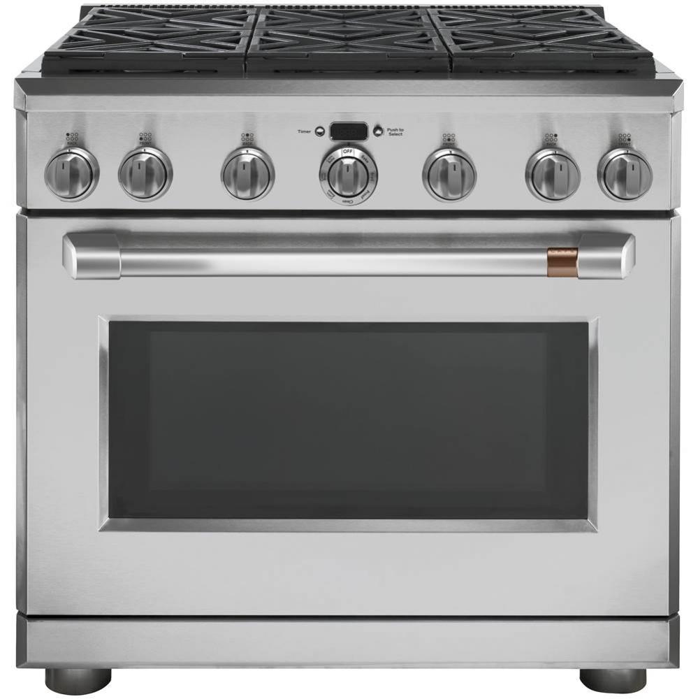 Cafe 36'' Dual-Fuel Professional Range with 6 Burners (Natural Gas)
