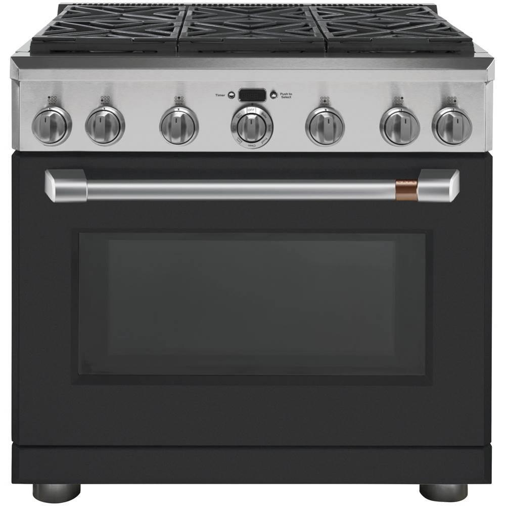 Cafe 36'' Dual-Fuel Professional Range with 6 Burners (Natural Gas)