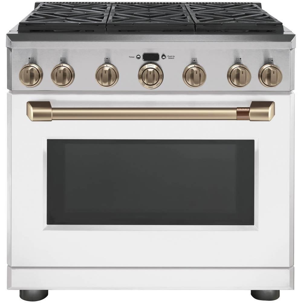 Cafe 36'' Dual-Fuel Professional Range with 6 Burners (Natural Gas)