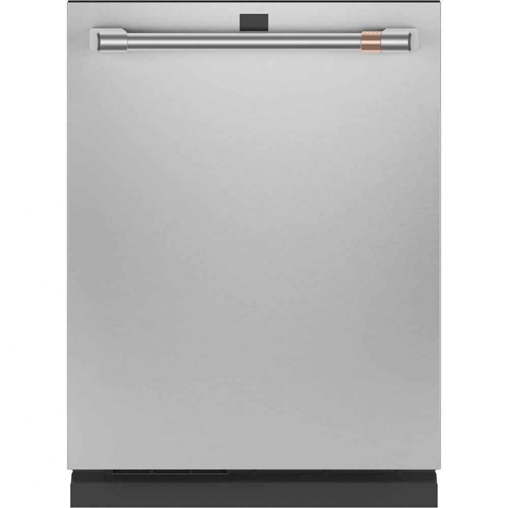 Cafe Smart Stainless Interior Built-In Dishwasher with Hidden Controls