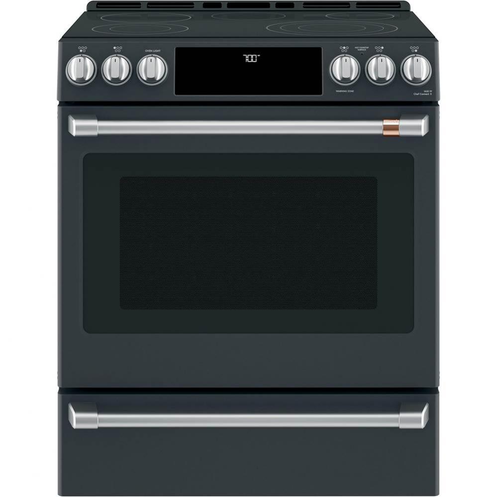 Cafe 30'' Smart Slide-In, Front-Control, Radiant and Convection Range
