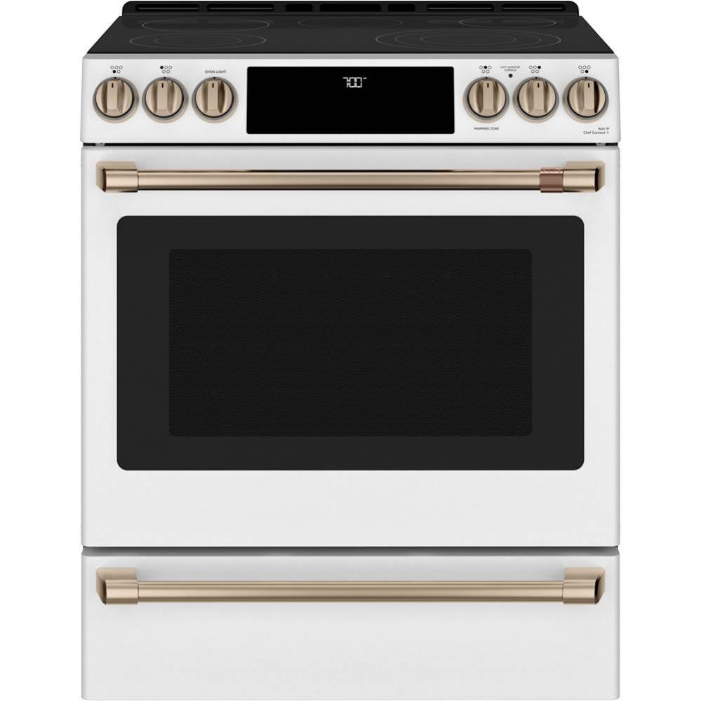 Cafe 30'' Smart Slide-In, Front-Control, Radiant and Convection Range