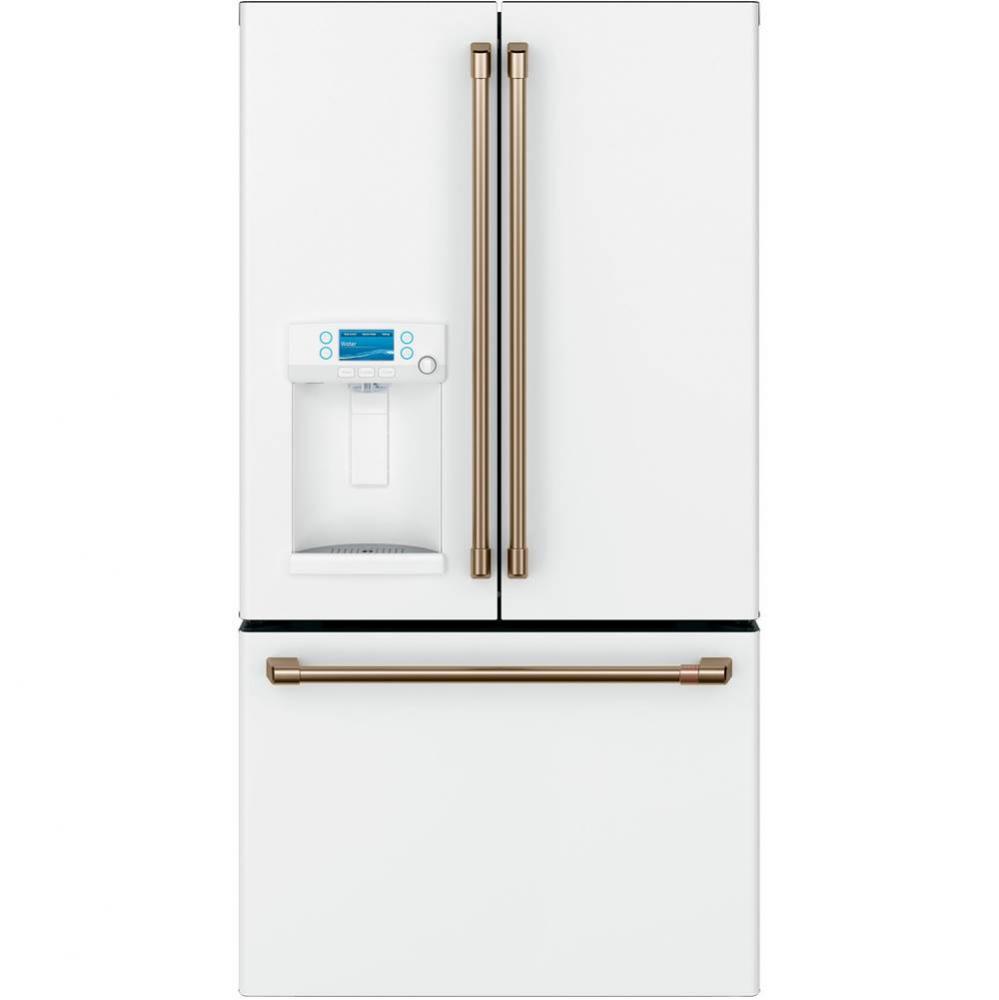 Cafe ENERGY STAR 27.8 Cu. Ft. Smart French-Door Refrigerator with Hot Water Dispenser