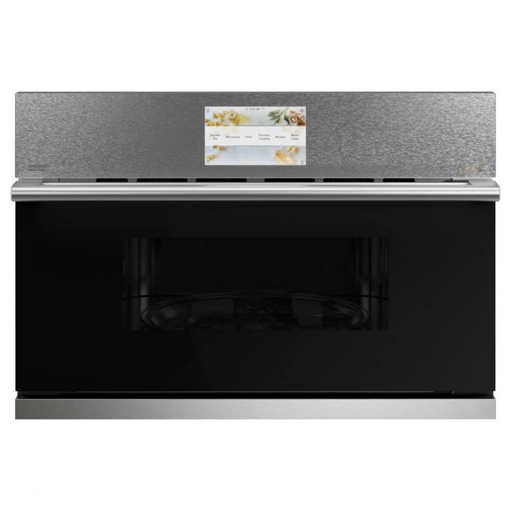 Cafe 30'' Smart Five in One Wall Oven with 240V Advantium Technology in Platinum Glass