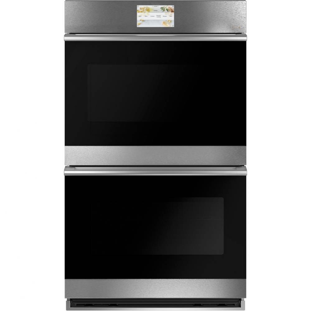 Cafe 30'' Smart Double Wall Oven with Convection in Platinum Glass