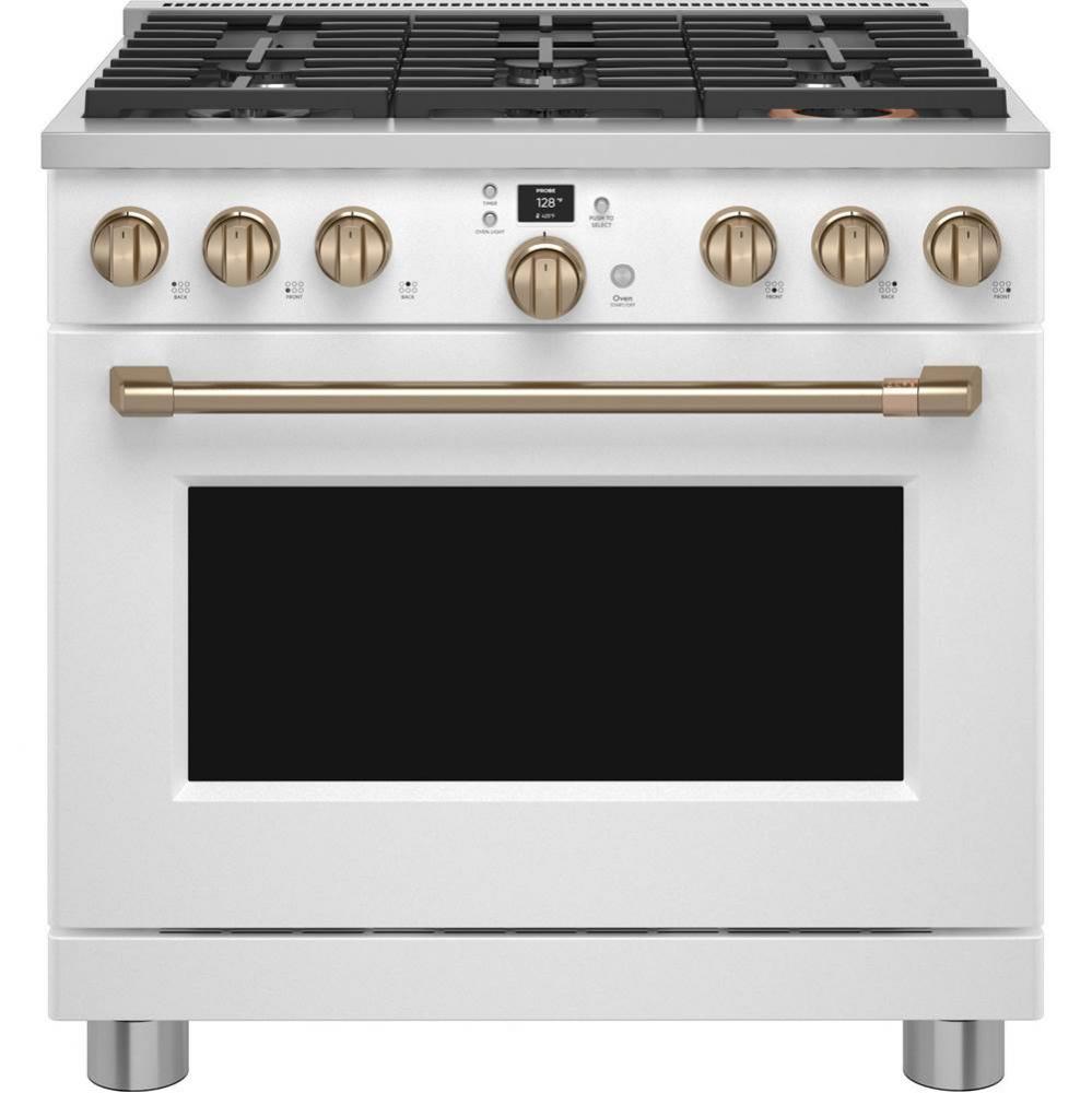 36'' Smart Dual-Fuel Commercial-Style Range With 6 Burners (Natural Gas)