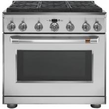 GE Cafe Series C2Y366P2MS1 - Cafe 36'' Dual-Fuel Professional Range with 6 Burners (Natural Gas)