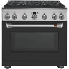 GE Cafe Series C2Y366P3MD1 - Cafe 36'' Dual-Fuel Professional Range with 6 Burners (Natural Gas)