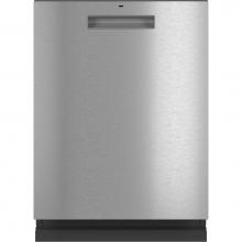 GE Cafe Series CDT845M5NS5 - Cafe Stainless Interior Built-In Dishwasher with Hidden Controls in Platinum Glass