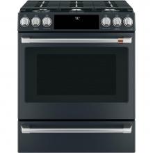 GE Cafe Series CGS700P3MD1 - Cafe 30'' Smart Slide-In, Front-Control, Gas Range with Convection Oven
