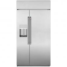 GE Cafe Series CSB42YP2NS1 - Cafe 42'' Smart Built-In Side-by-Side Refrigerator with Dispenser