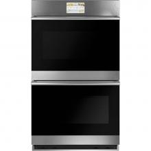 GE Cafe Series CTD70DM2NS5 - Cafe 30'' Smart Double Wall Oven with Convection in Platinum Glass