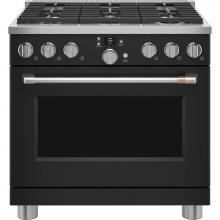 GE Cafe Series C2Y366P3TD1 - 36'' Smart Dual-Fuel Commercial-Style Range With 6 Burners (Natural Gas)