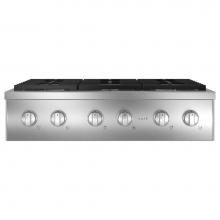 GE Cafe Series CGU366P2TS1 - 36'' Commercial-Style Gas Rangetop With 6 Burners (Natural Gas)