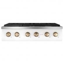 GE Cafe Series CGU366P4TW2 - 36'' Commercial-Style Gas Rangetop With 6 Burners (Natural Gas)