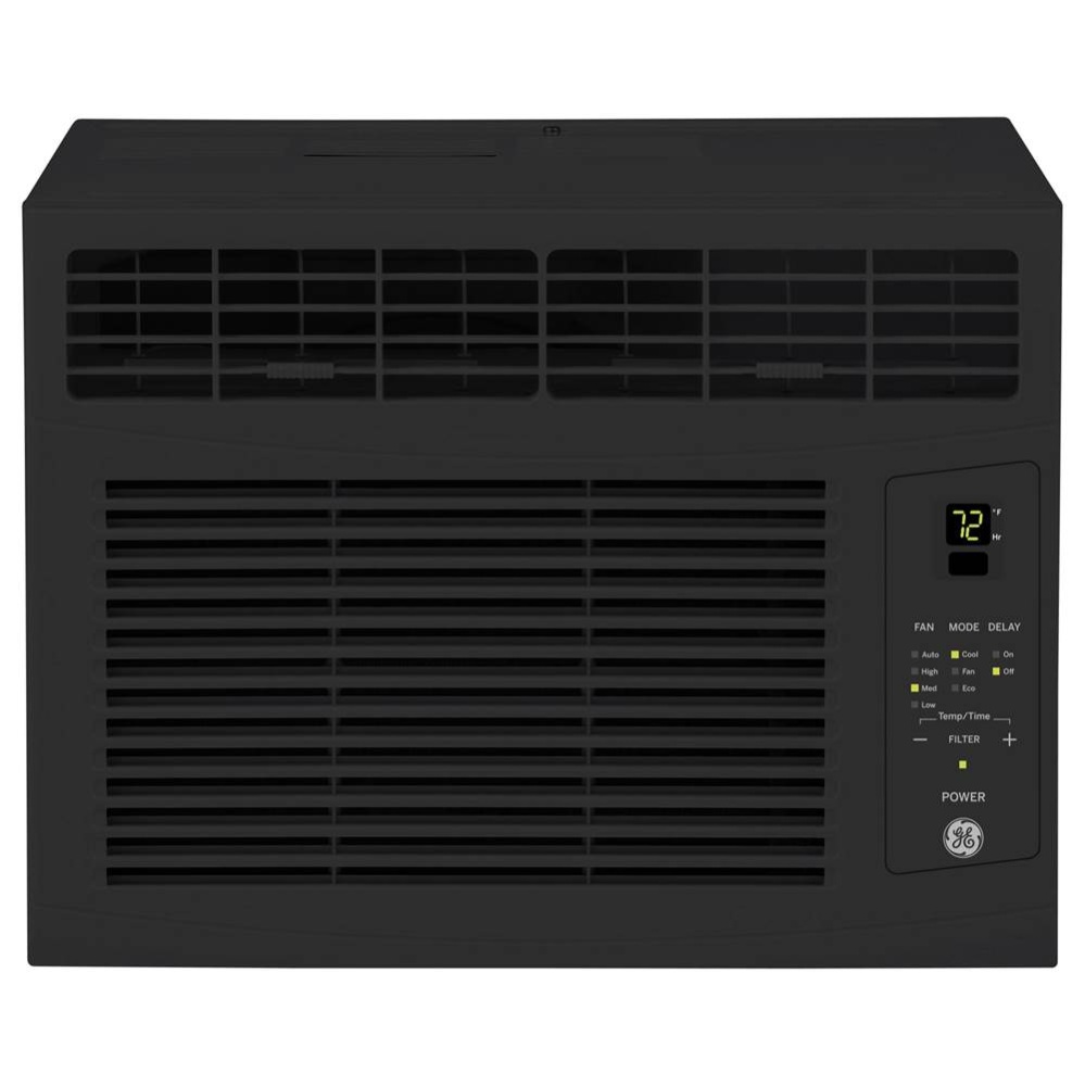 GE 6,000 BTU Electronic Window Air Conditioner for Small Rooms up to 250 sq ft., Black