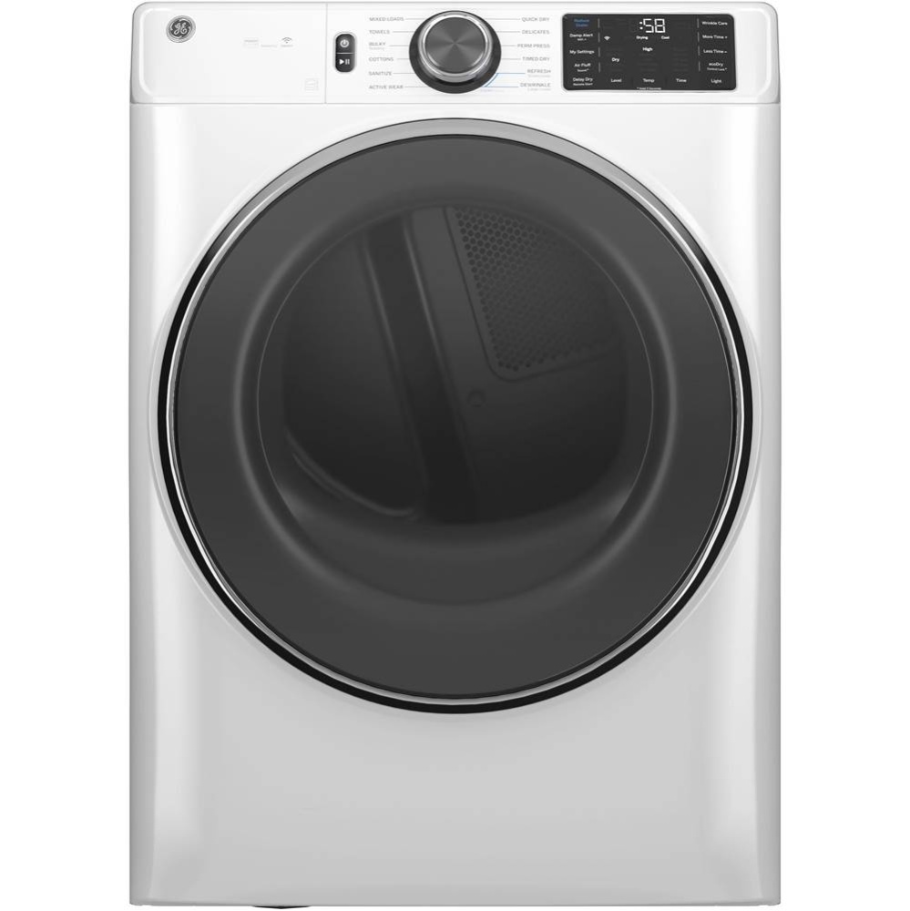 GE ENERGY STAR 7.8 cu. ft. Capacity Smart Front Load Electric Dryer with Steam and Sanitize Cycle