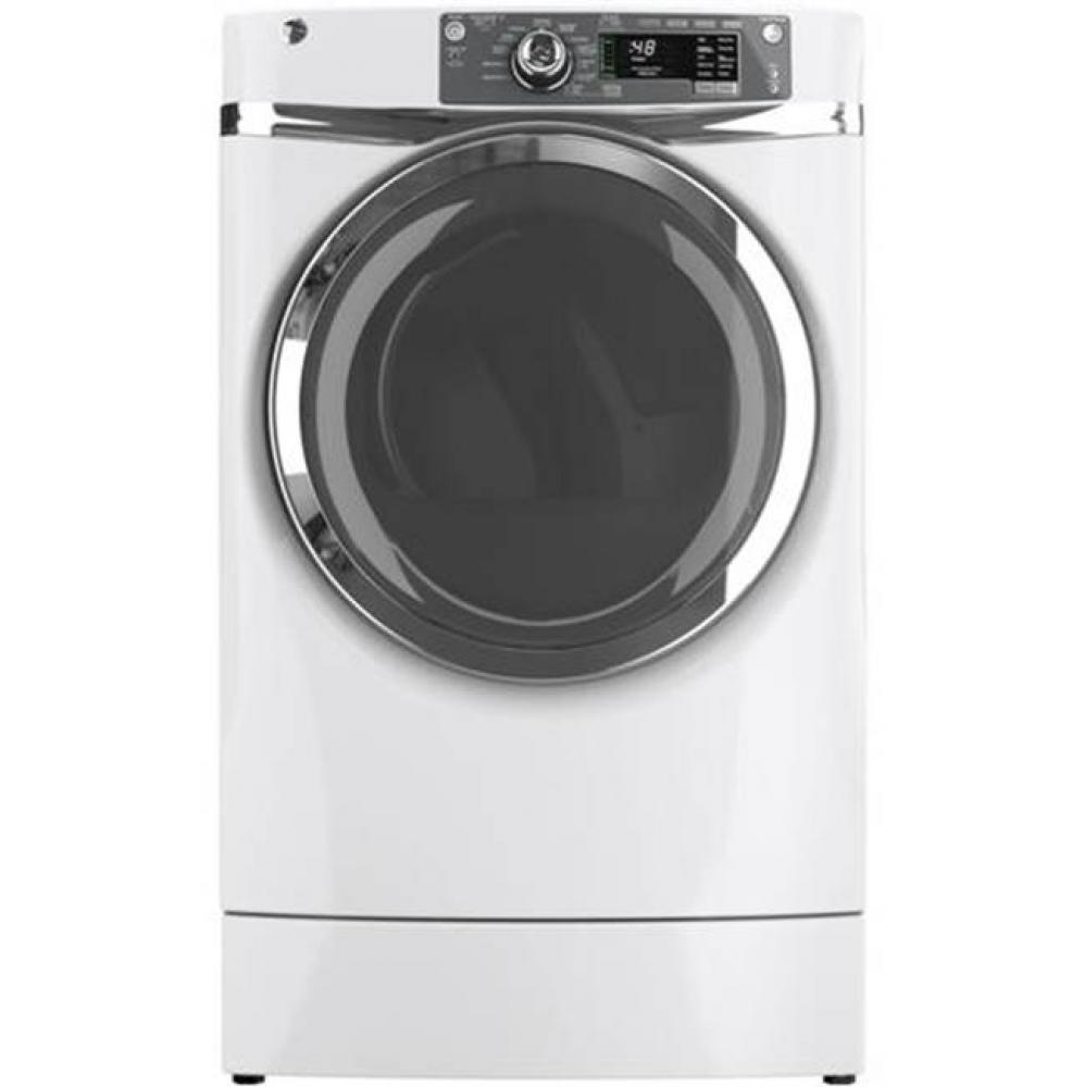 GE® 8.3 cu. ft. capacity RightHeight? Design Front Load electric dryer with