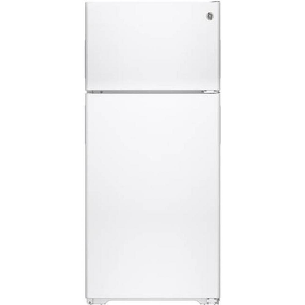 GE® ENERGY STAR® 15.5 Cu. Ft. Recessed Handle Top-Freezer