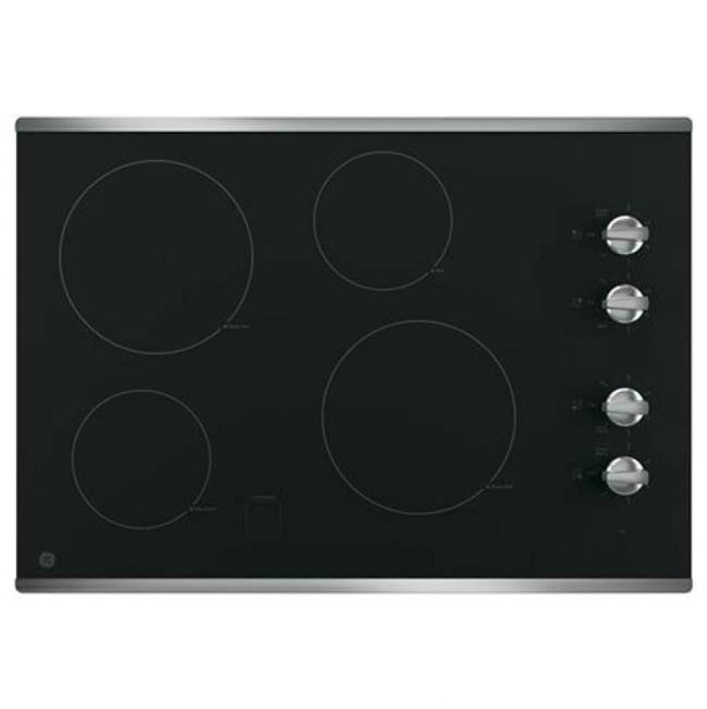 GE 30'' Built-In Knob Control Electric Cooktop