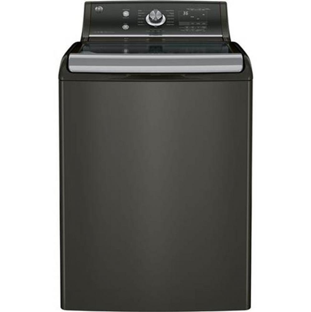 GE® 5.1 DOE cu. ft. capacity washer with stainless steel