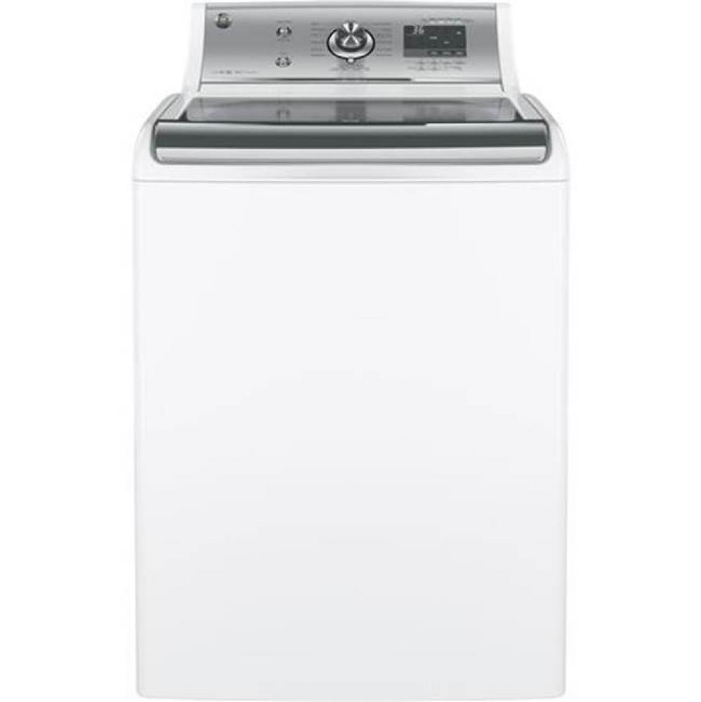 GE® 5.1 DOE cu. ft. capacity washer with stainless steel
