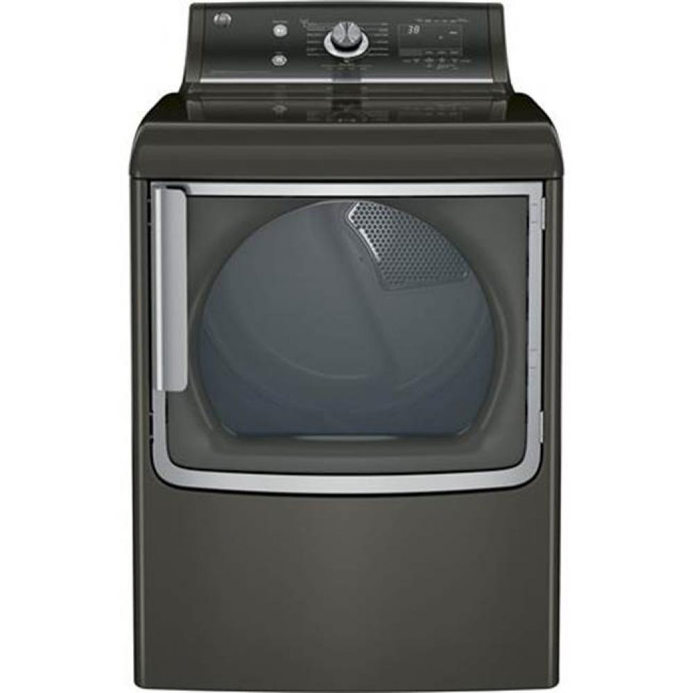 GE® 7.8 cu. ft. capacity electric dryer with stainless steel drum and