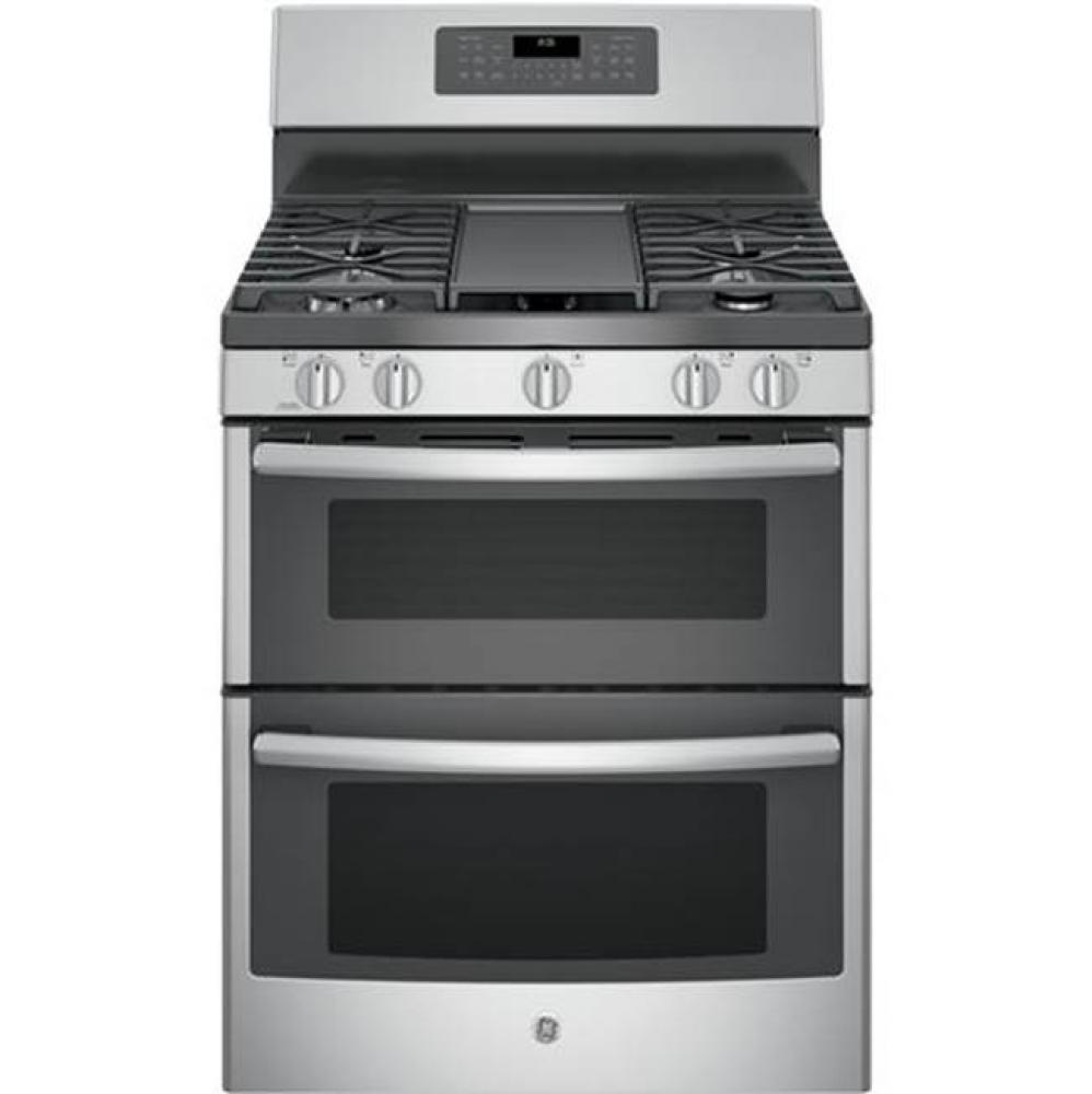 GE 30'' Free-Standing Gas Double Oven Convection Range