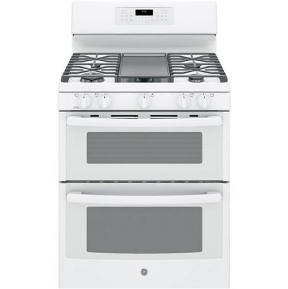 GE® 30'' Free-Standing Gas Double Oven Convection