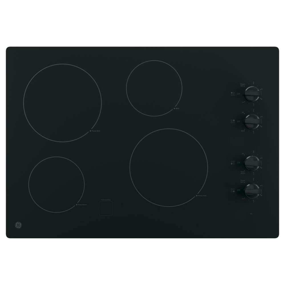 GE 30'' Built-In Knob Control Electric Cooktop