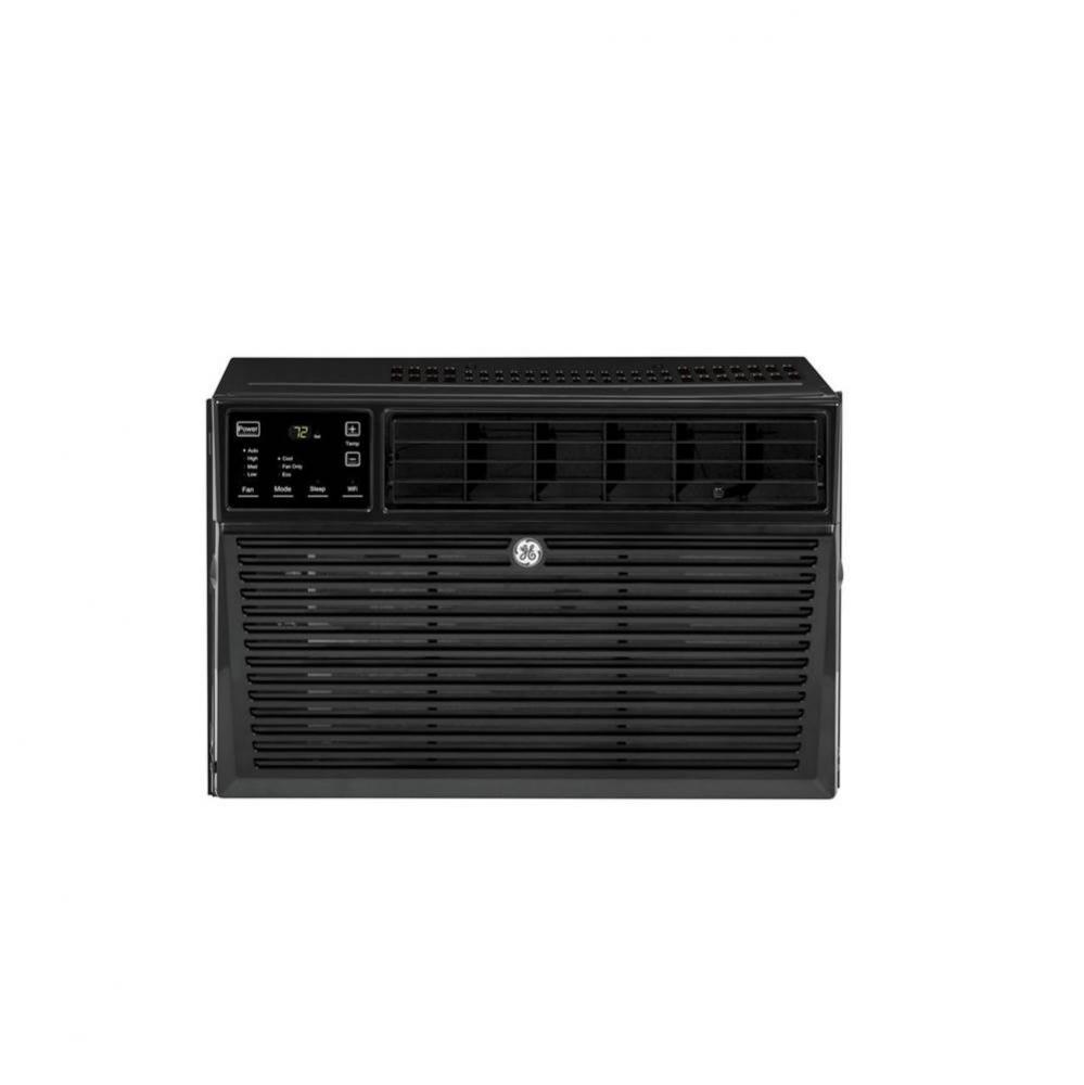 8,000 BTU Smart Electronic Window Air Conditioner for Medium Rooms up to 350 sq. ft., Black