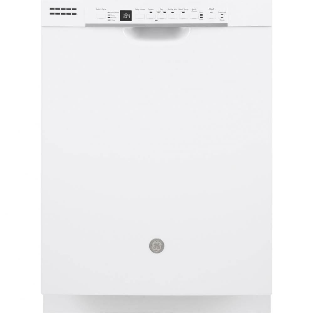 GE Hybrid Stainless Steel Interior Dishwasher with Front Controls
