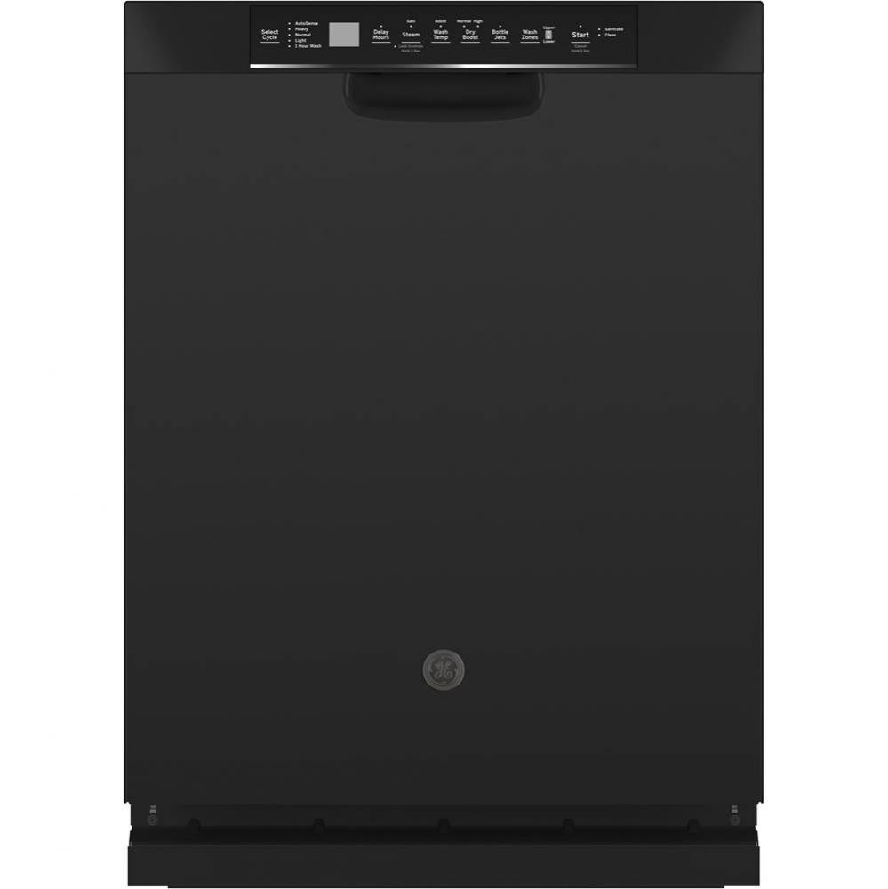 GE Stainless Steel Interior Dishwasher with Front Controls