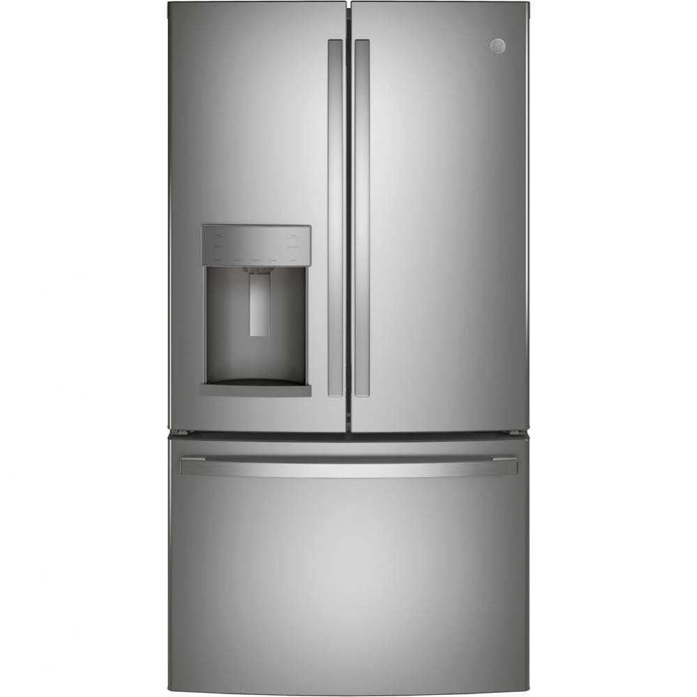 GE 27.7 Cu. Ft. Fingerprint Resistant French-Door Refrigerator with Door In Door