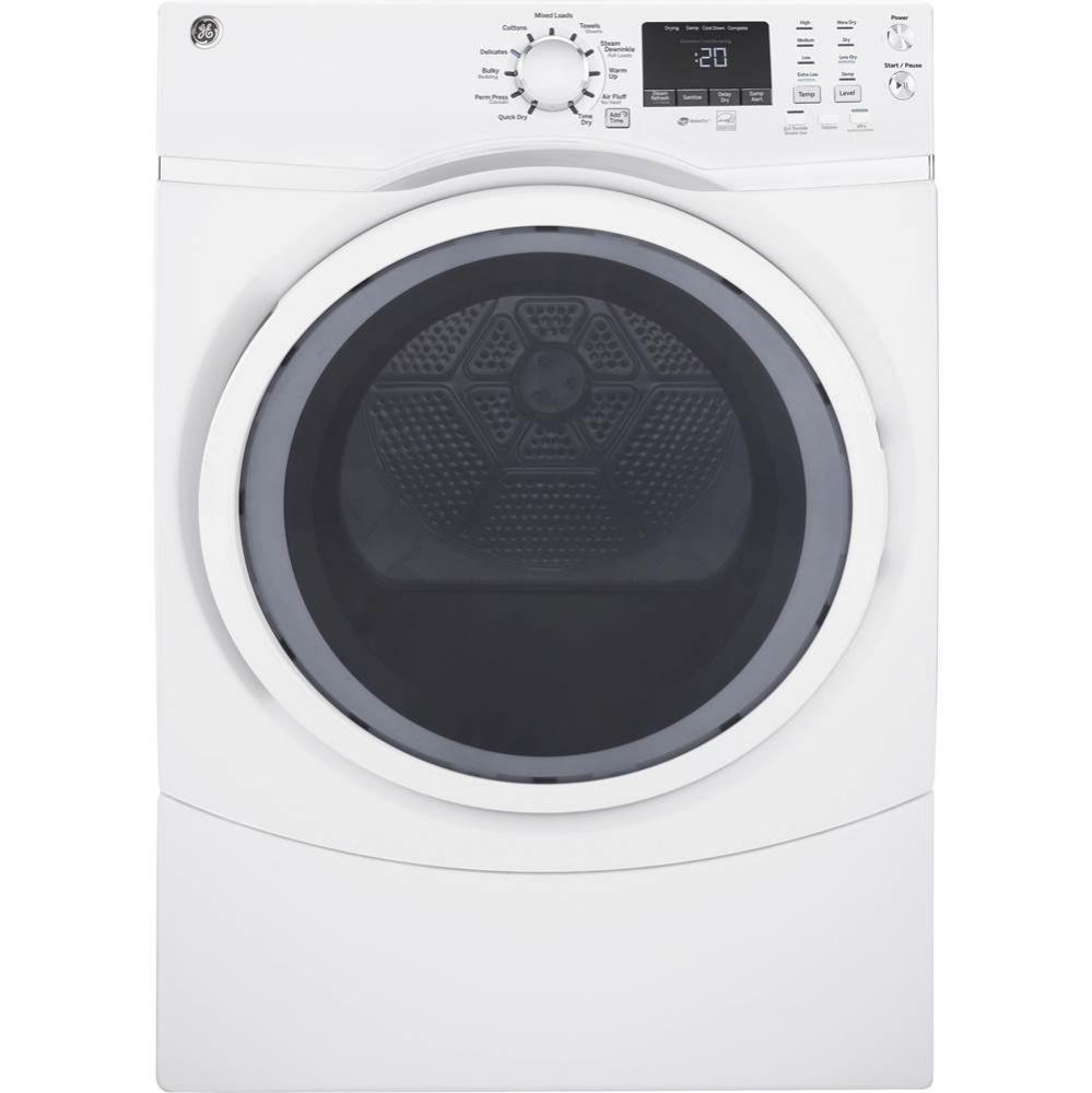 GE 7.5 cu. ft. Capacity Front Load Electric Dryer with Steam