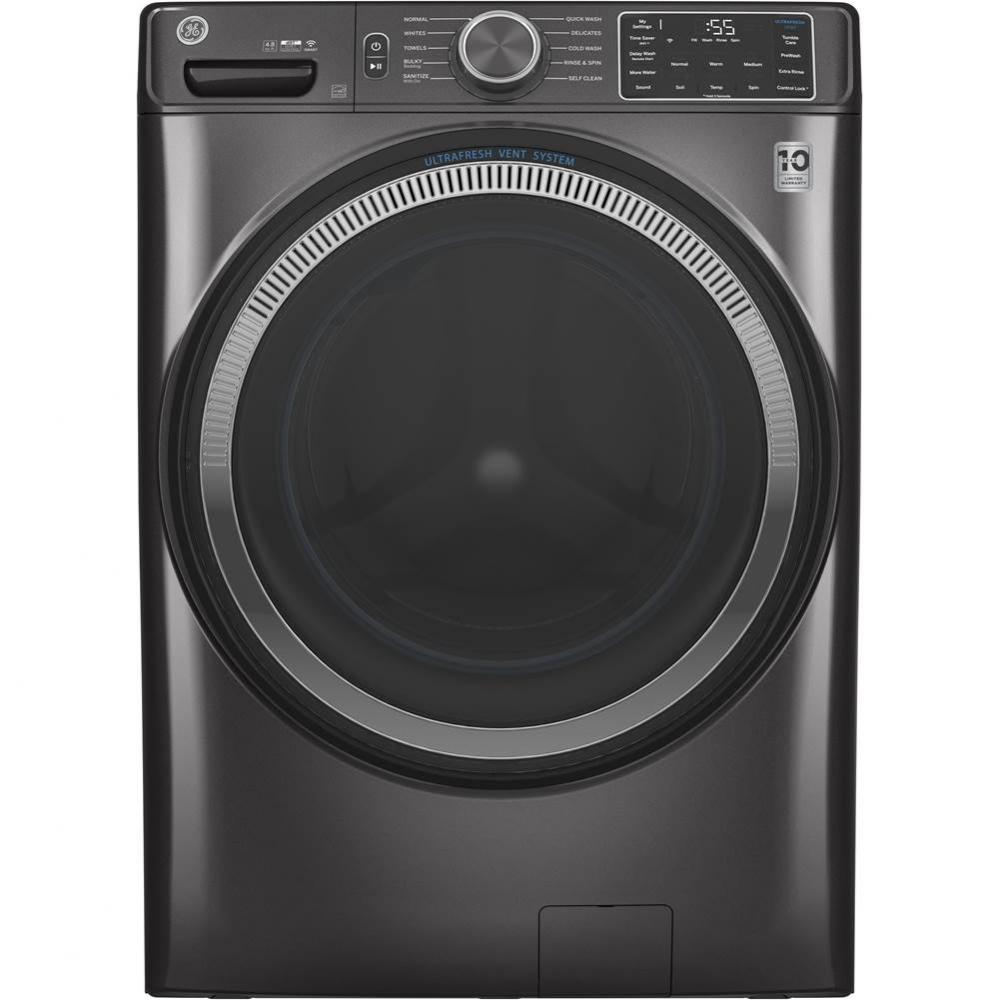 GE 4.8 cu. ft. Capacity Smart Front Load ENERGY STAR Washer with UltraFresh Vent System with OdorB