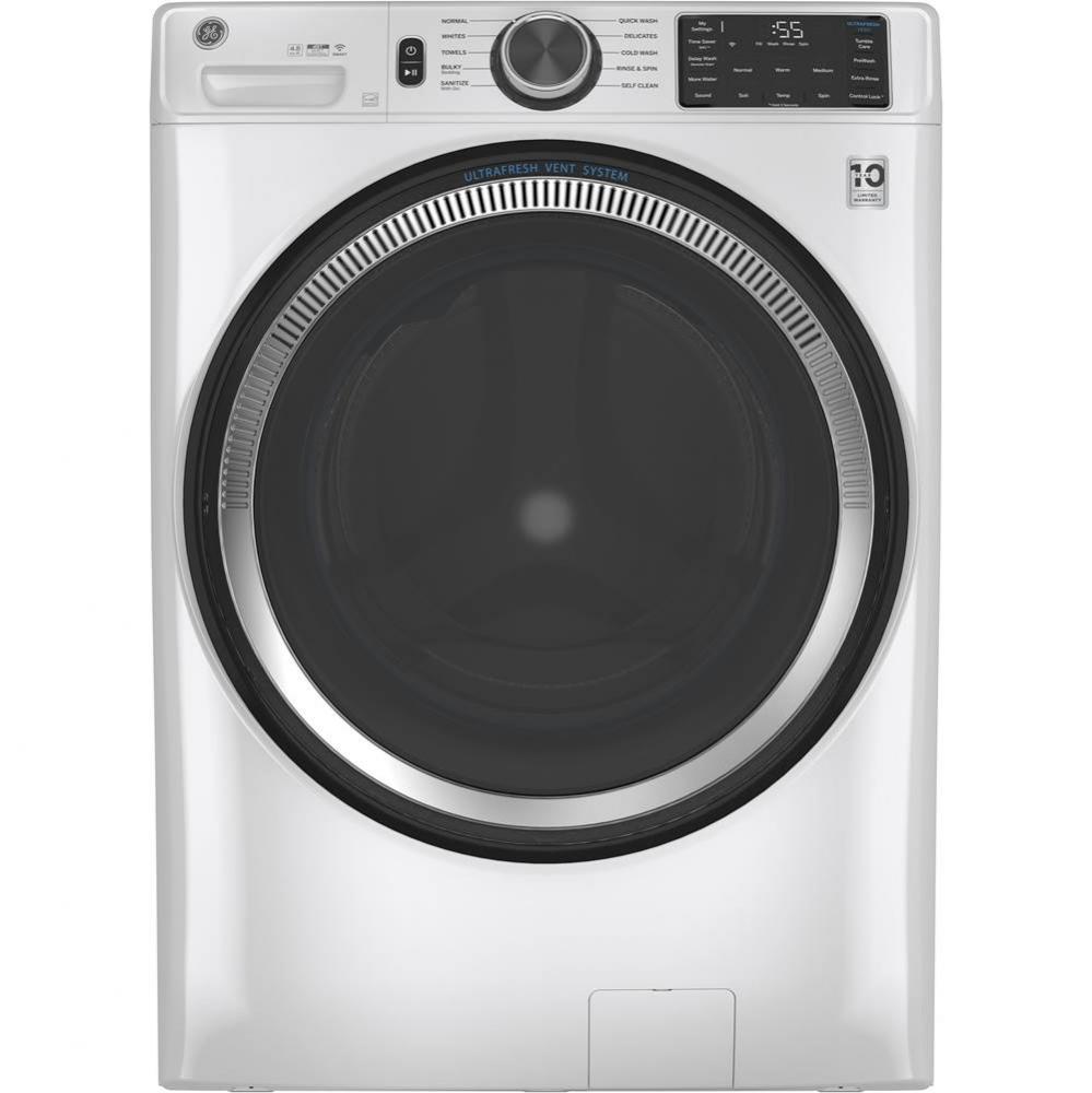 GE 4.8 cu. ft. Capacity Smart Front Load ENERGY STAR Washer with UltraFresh Vent System with OdorB