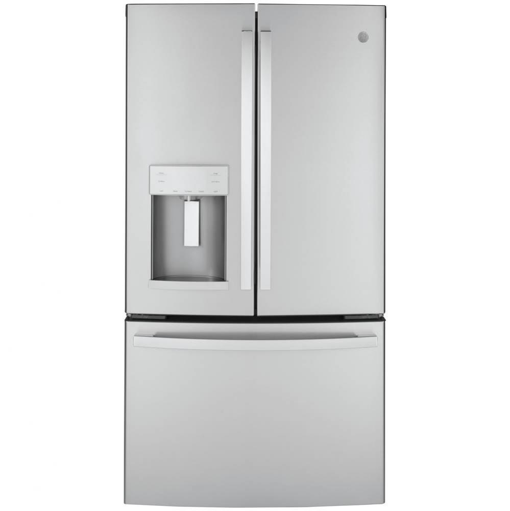GE ENERGY STAR 22.1 Cu. Ft. Counter-Depth Fingerprint Resistant French-Door Refrigerator