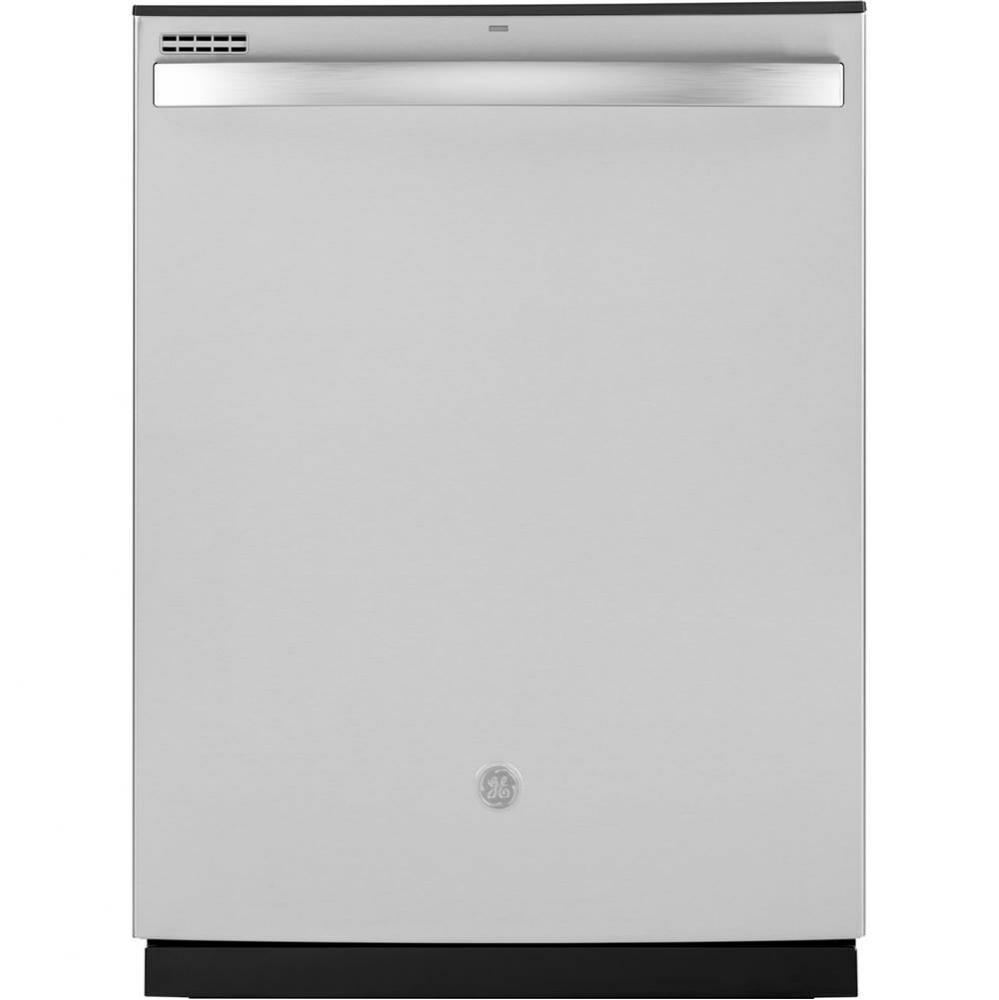 Fingerprint Resistant Top Control With Plastic Interior Dishwasher With Sanitize Cycle and Dry Boo