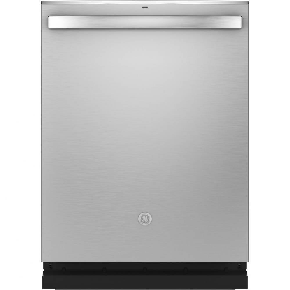 Fingerprint Resistant Top Control With Stainless Steel Interior Dishwasher With Sanitize Cycle and