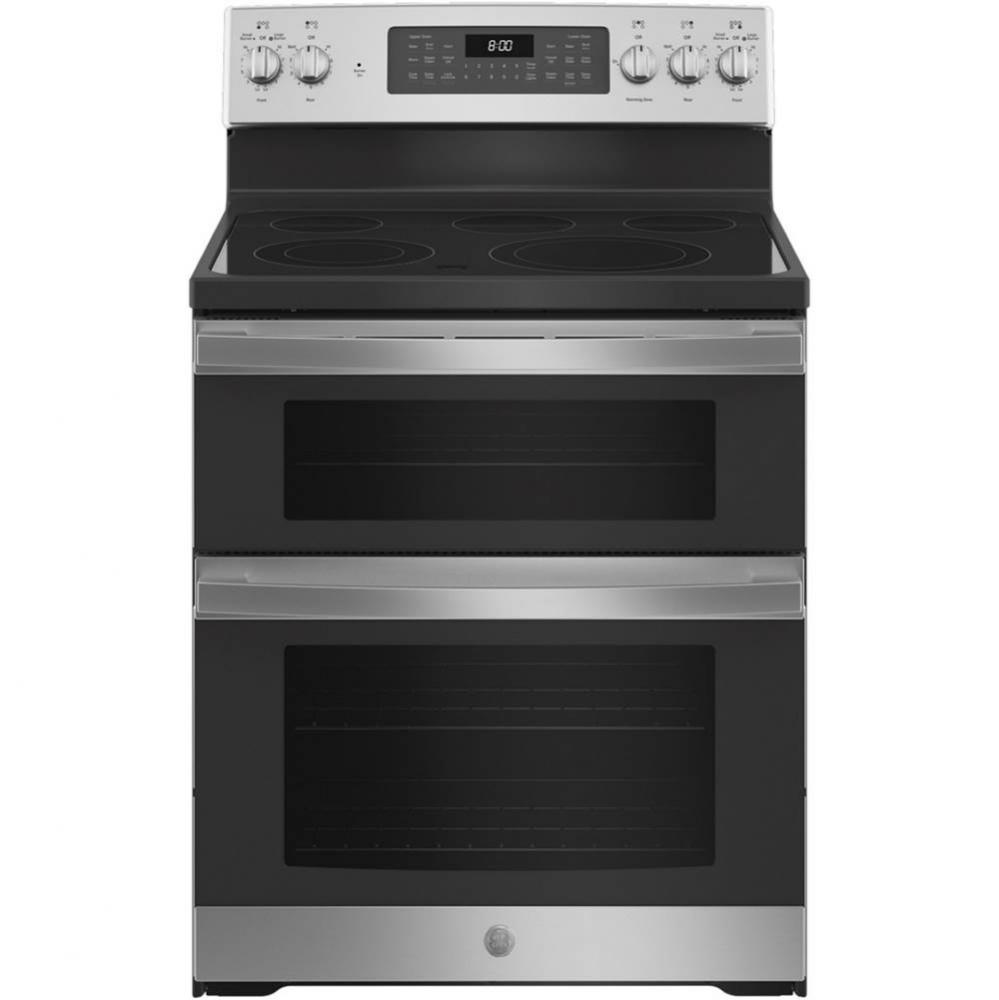 GE 30'' Free-Standing Electric Double Oven Convection Range