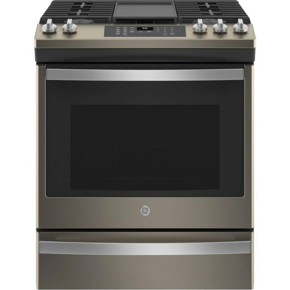 30'' Slide-In Front-Control Convection Gas Range with No Preheat Air Fry