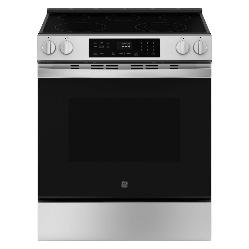 GE 30'' Slide-In Electric Range with Crisp Mode
