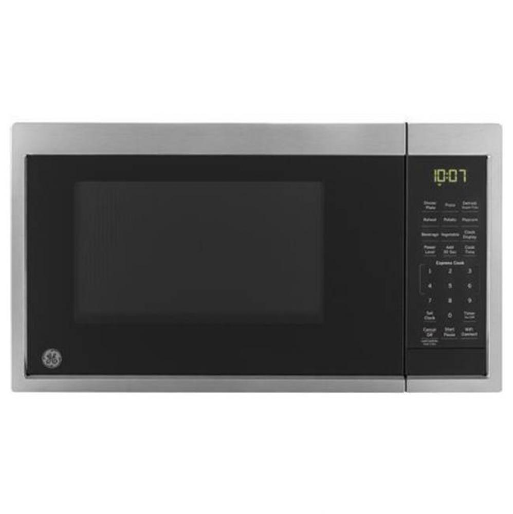 GE 0.9 Cu. Ft. Capacity Smart Countertop Microwave Oven with Scan-To-Cook Technology